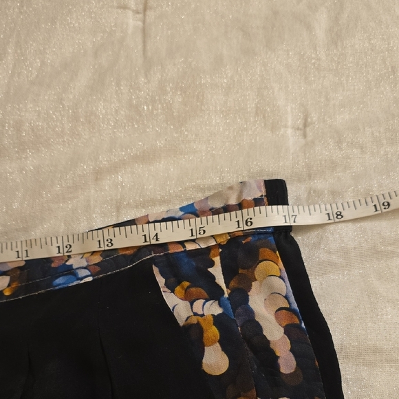Twelfth Street by Cynthia Vincent Black Silk Pants with Multicolor Side Stripes - Picture 9 of 12